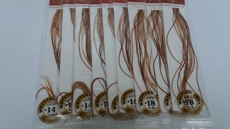 Whiting 100 Saddle Hackle Pack in Medium Ginger-1